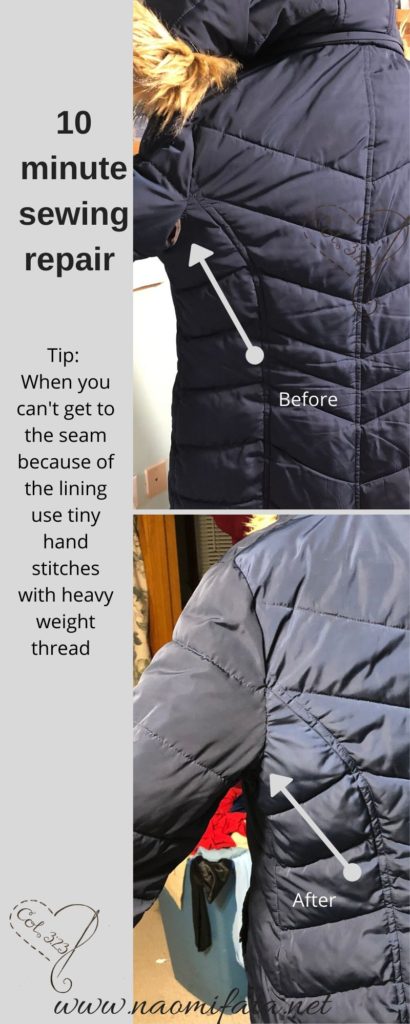 Puffer jacket repair best sale